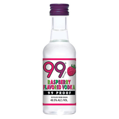 99's Brand Raspberry Flavored Vodka 50ml